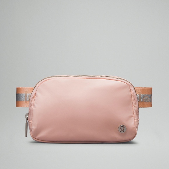 Lululemon Pink & Silver Everywhere Belt Bag 1L Wordmark - Picture 2 of 6